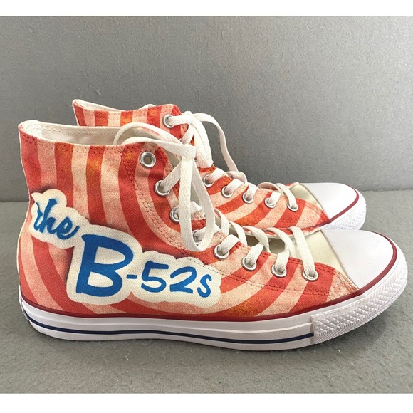 Converse Other - Converse Chuck Taylor All Star High Top The B-52s Band Red Swirl Mens 9 W 11